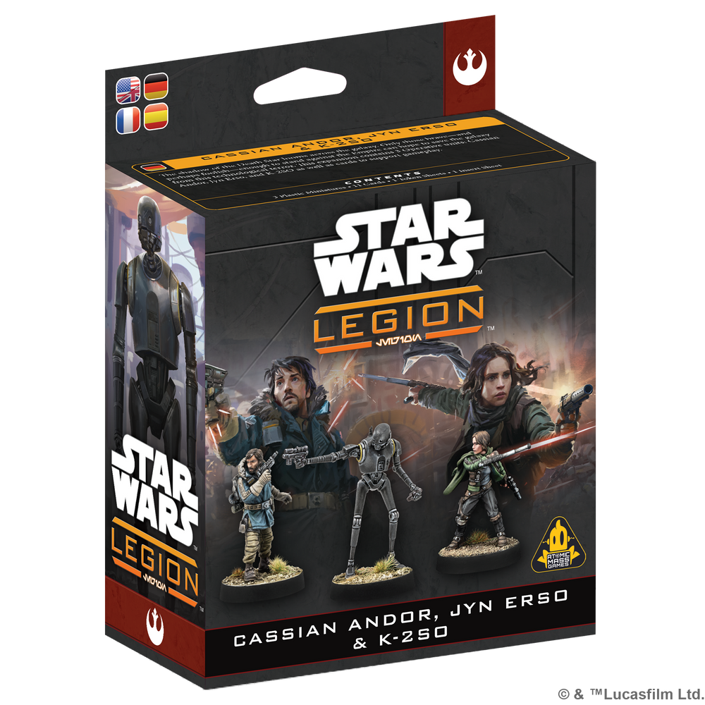 Star Wars Legion: Rebel - Cassian Andor, Jyn Erso & K-2SO