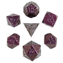 Dice Forged: Poly 7 set Metal Cracked