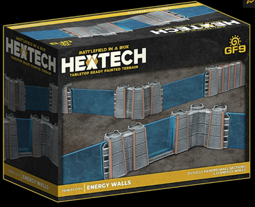 BattleTech Hextech: Trinity City - Energy Walls (x26) - Grey/Blue