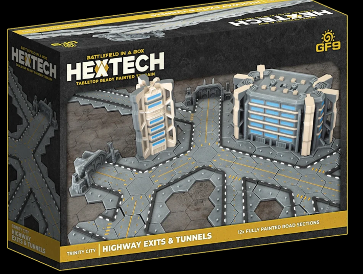 BattleTech Hextech: Trinity City - Highway Exits and Tunnels (x12)