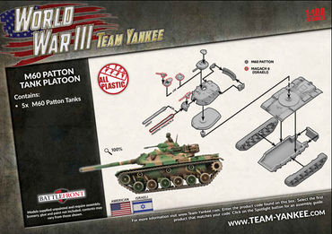Clash of Steel: American- M60 Patton Platoon (x3 Plastic)