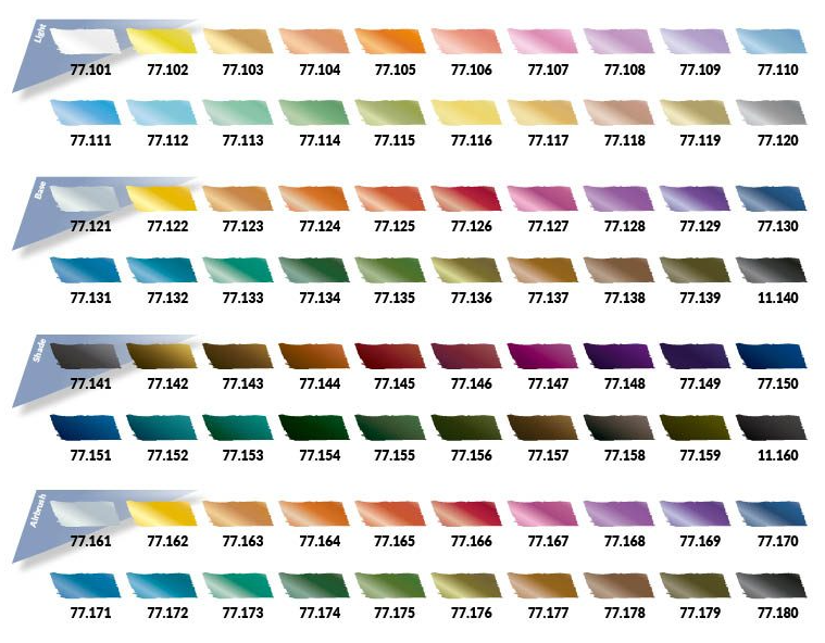 Paint Vallejo True Metallic Metal: Case Full Collection (80 Color Set), 18 ml.
