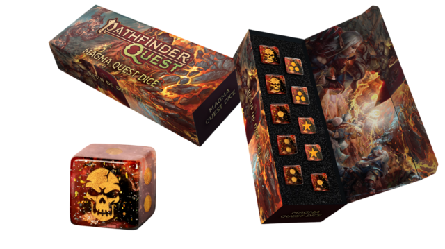 Pathfinder Quest: Magma Quest Dice