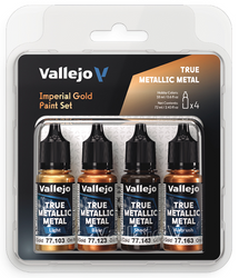 Paint Vallejo Set True Metallic Metal 18 ml set of 4