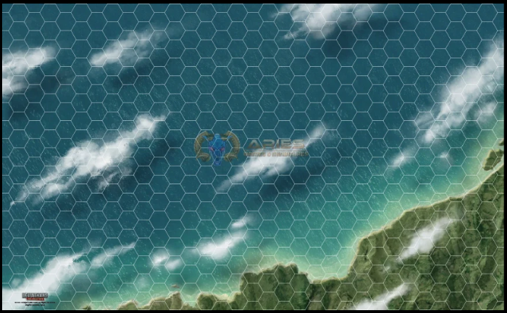 Leviathans: Neoprene Mat - French Countyside/British Channel