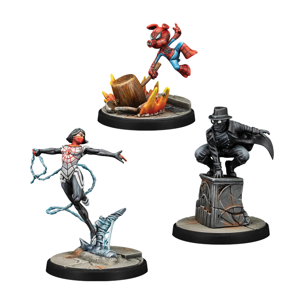 Marvel Crisis Protocol: Hero Silk, Spider-Ham & Spider-Man Noir