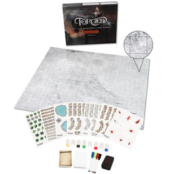 BattleMat Forged: Deluxe Skirmish Edition 26" x 22" Dry Erase w/Grid and Hex Map Pattern