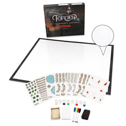 BattleMat Forged: Deluxe Skirmish Edition 26" x 22" Dry Erase w/Grid and Hex Map Pattern