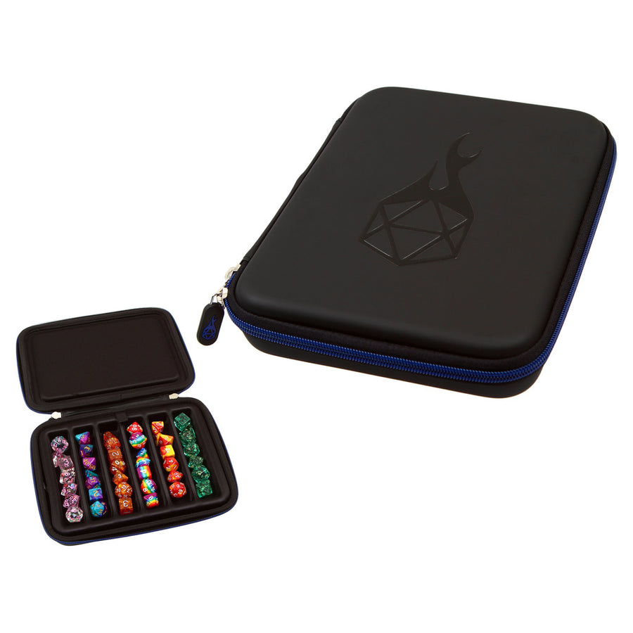 Dice Accessory Forged: Zip-Close Dice Box & Storage Case with Removable Dice Tray
