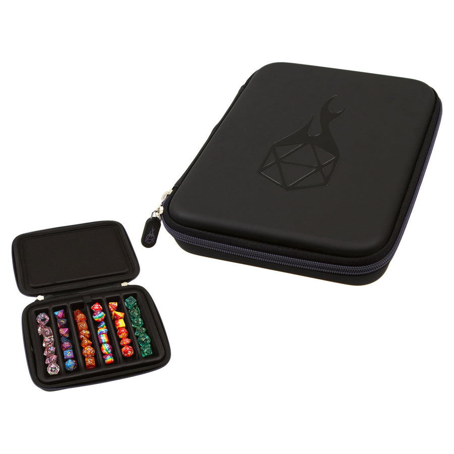 Dice Accessory Forged: Zip-Close Dice Box & Storage Case with Removable Dice Tray