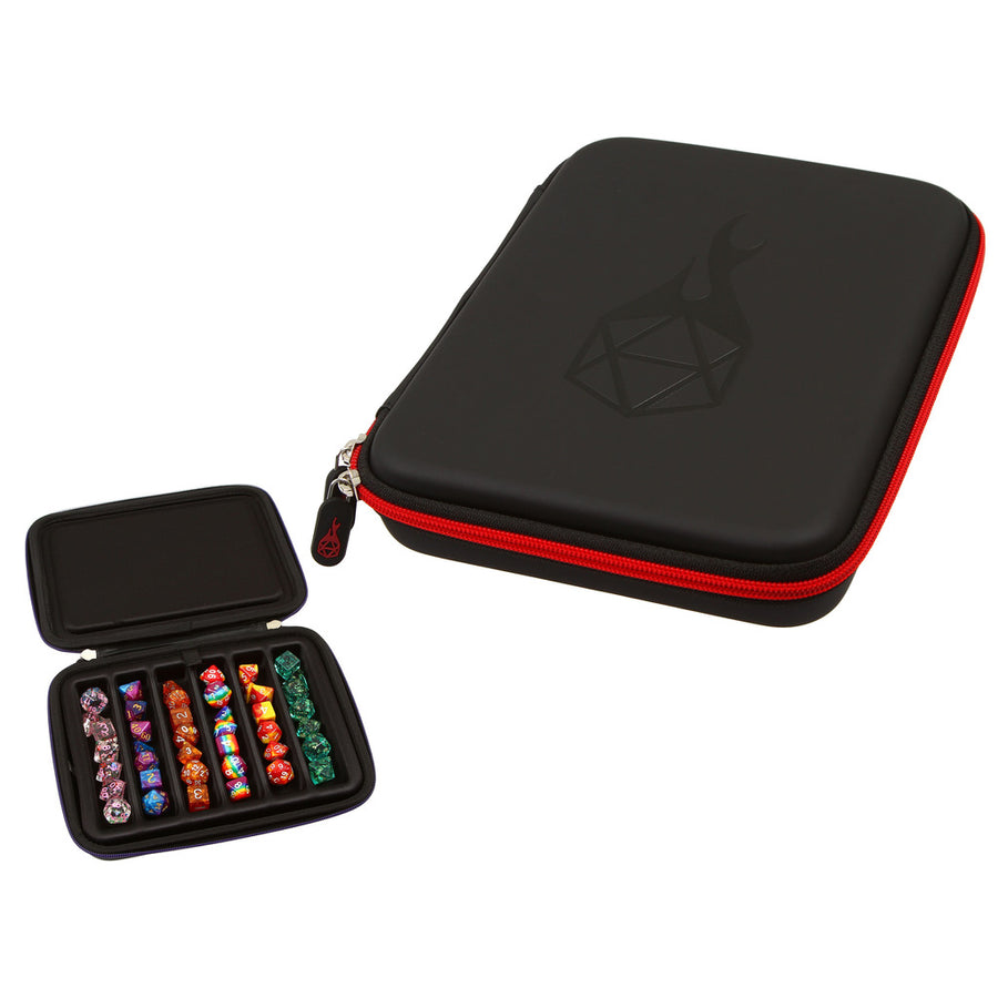 Dice Accessory Forged: Zip-Close Dice Box & Storage Case with Removable Dice Tray