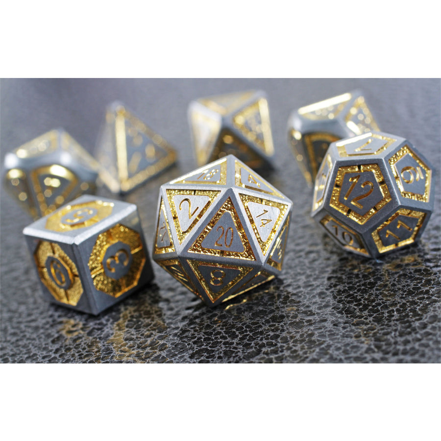 Dice Forged: Poly 7 set Futuristic