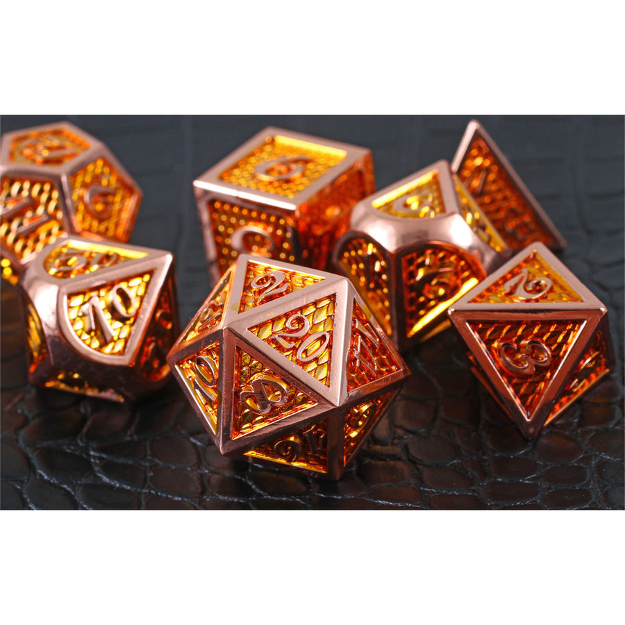 Dice Forged: Poly 7 set Dragon & Scales