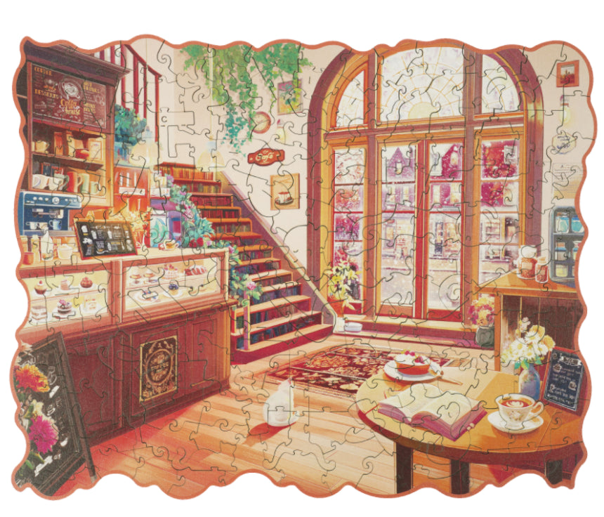 Puzzle Robotime: 200 piece Cozy Winter Cafe