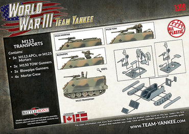 World War 3: American - M113 Platoon (Plastic x5)