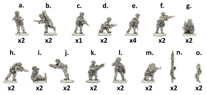 World War 3: American - Mech Platoon (x45 figures)