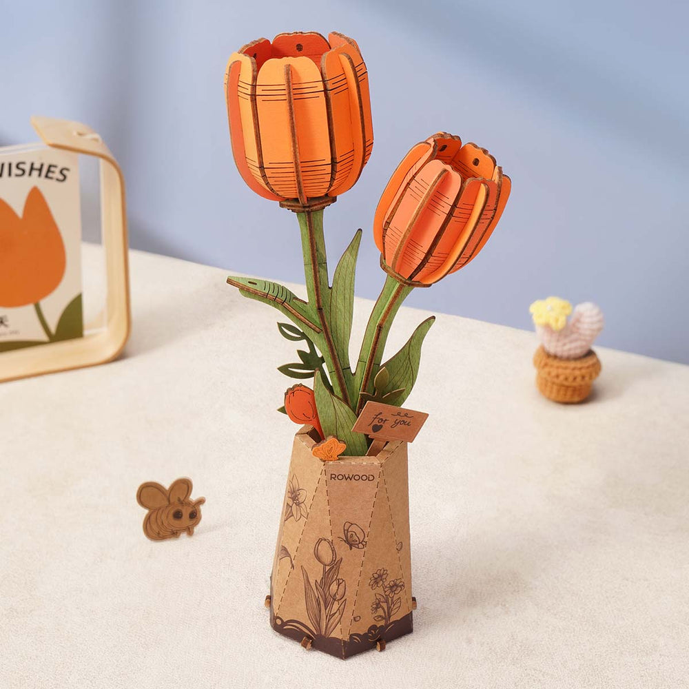 Model Rolife: Flower Orange Gerbera Daisy