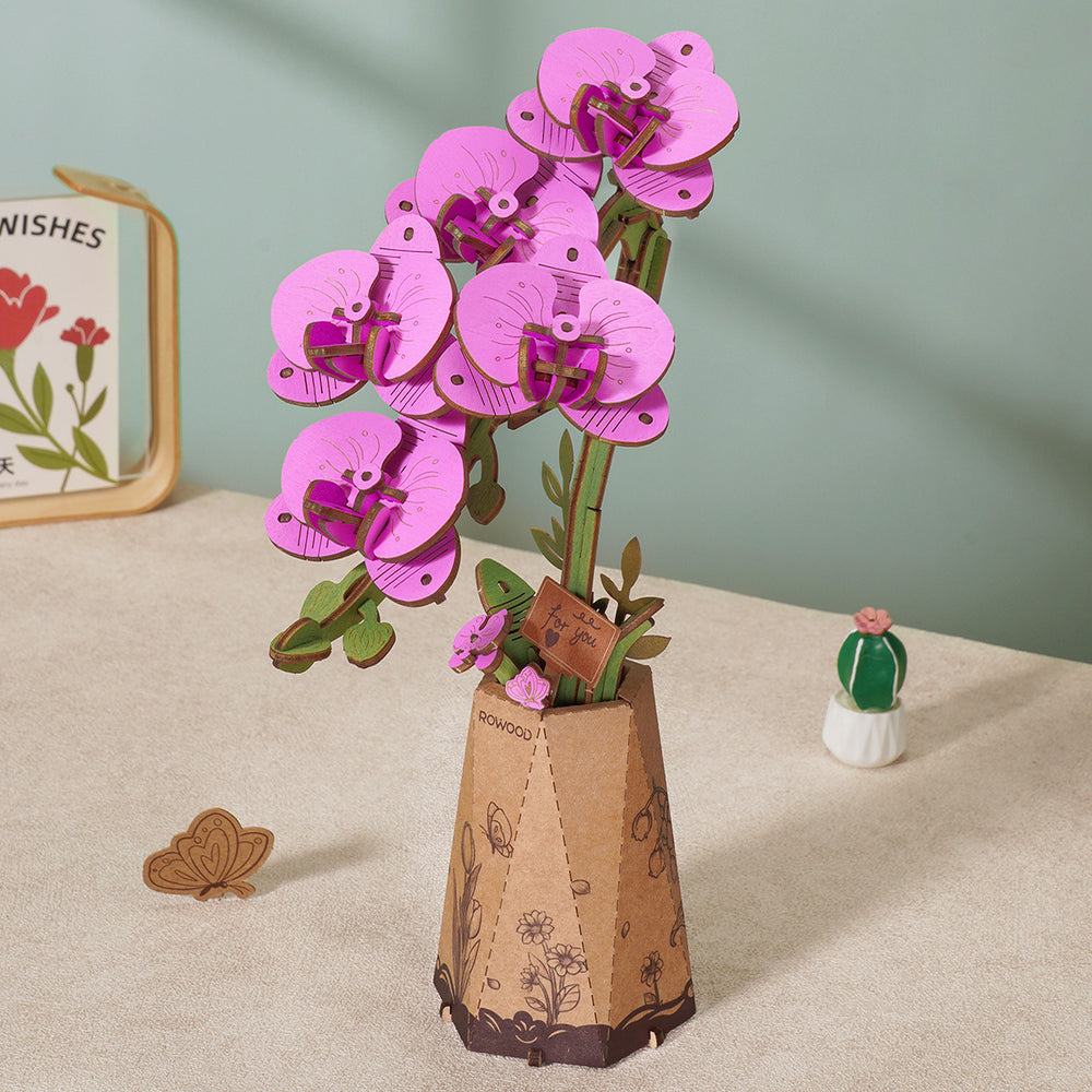 Model Rolife: Flower Purple Moth Orchid