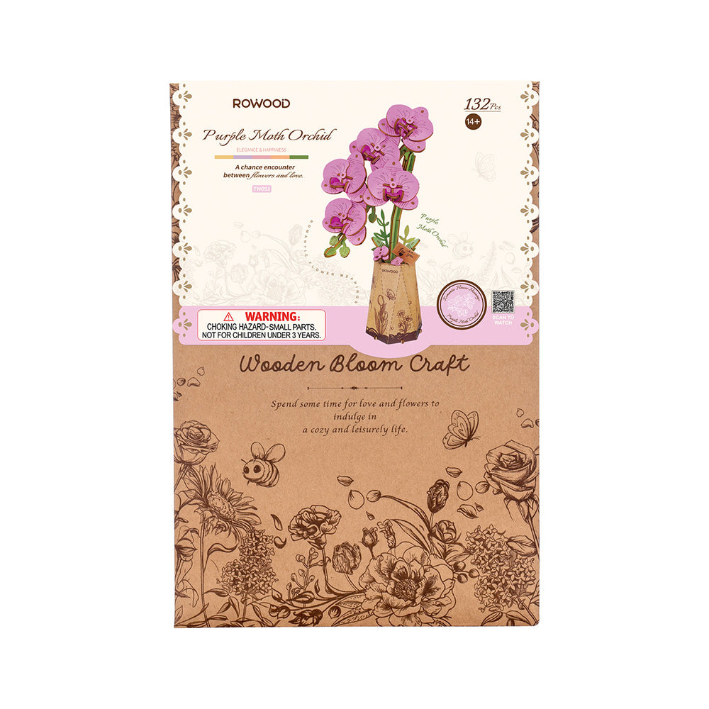 Model Rolife: Flower Purple Moth Orchid