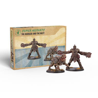 Fallout Miniatures: Super Mutant The Ravager & The Mutt