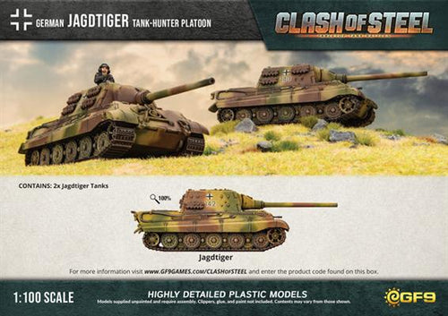 Clash of Steel: German - Jagdtiger Tank-hunter Platoon (x2 Plastic)