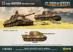 Clash of Steel: German - Jagdtiger Tank-hunter Platoon (x2 Plastic)