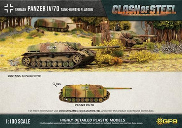 Clash of Steel: German - Panzer IV/70 Tank-hunter Platoon (x4 Plastic)