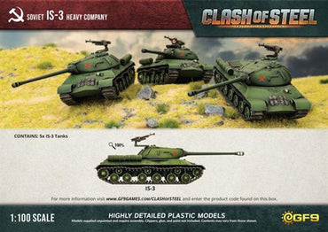 Clash of Steel: Soviet - IS-3 Heavy Tank Company (x5 Plastic)