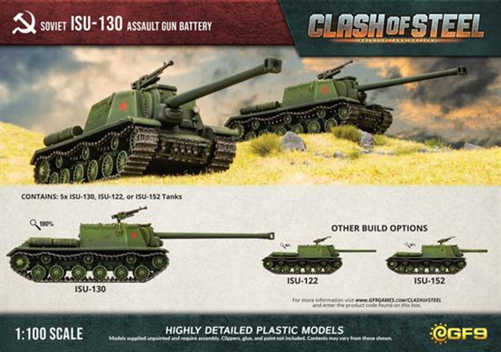 Clash of Steel: Soviet - ISU-130 Assault Gun Battery (x5 Plastic)