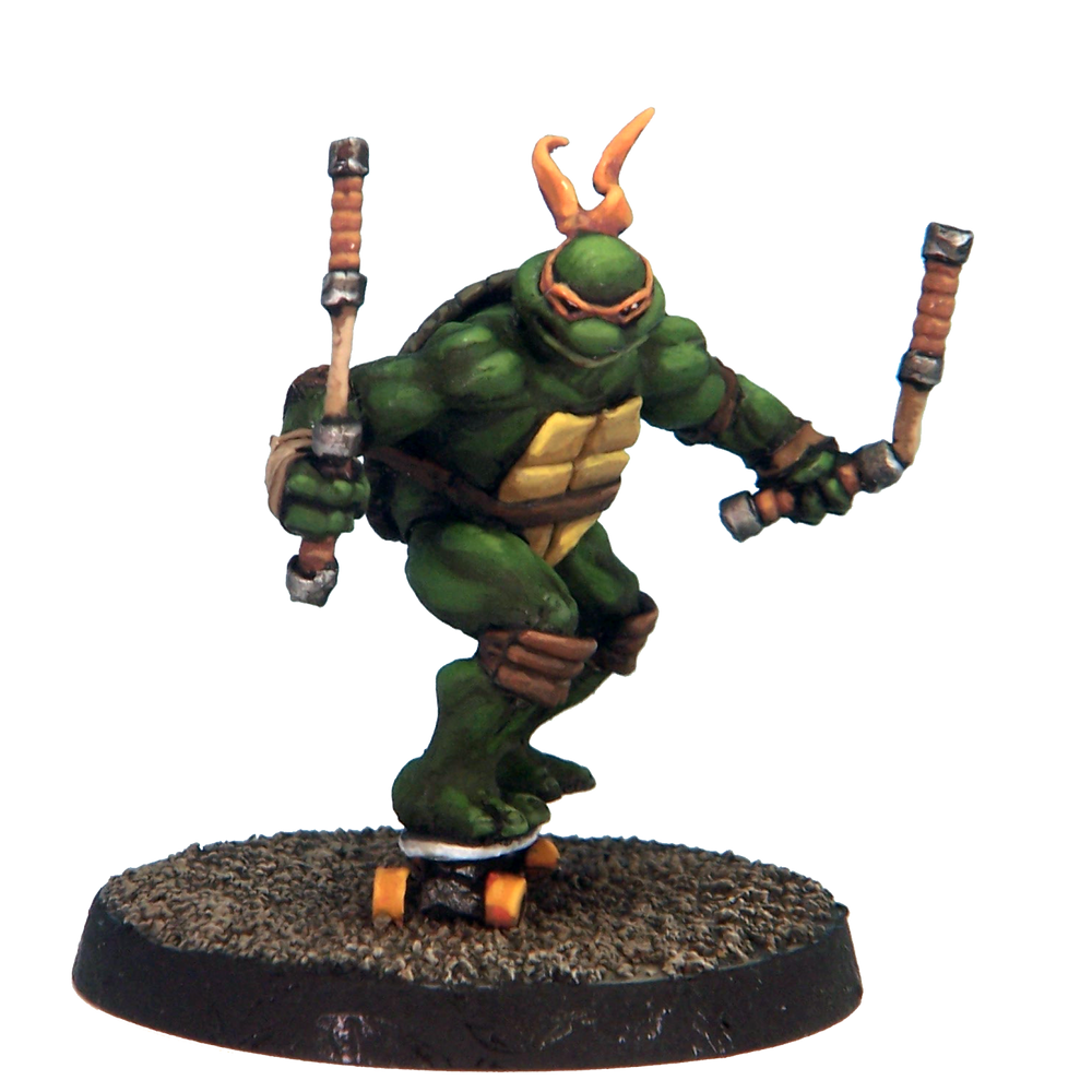 Mini Crooked Modern: Turtle Hero â€“ Nun-Chucks