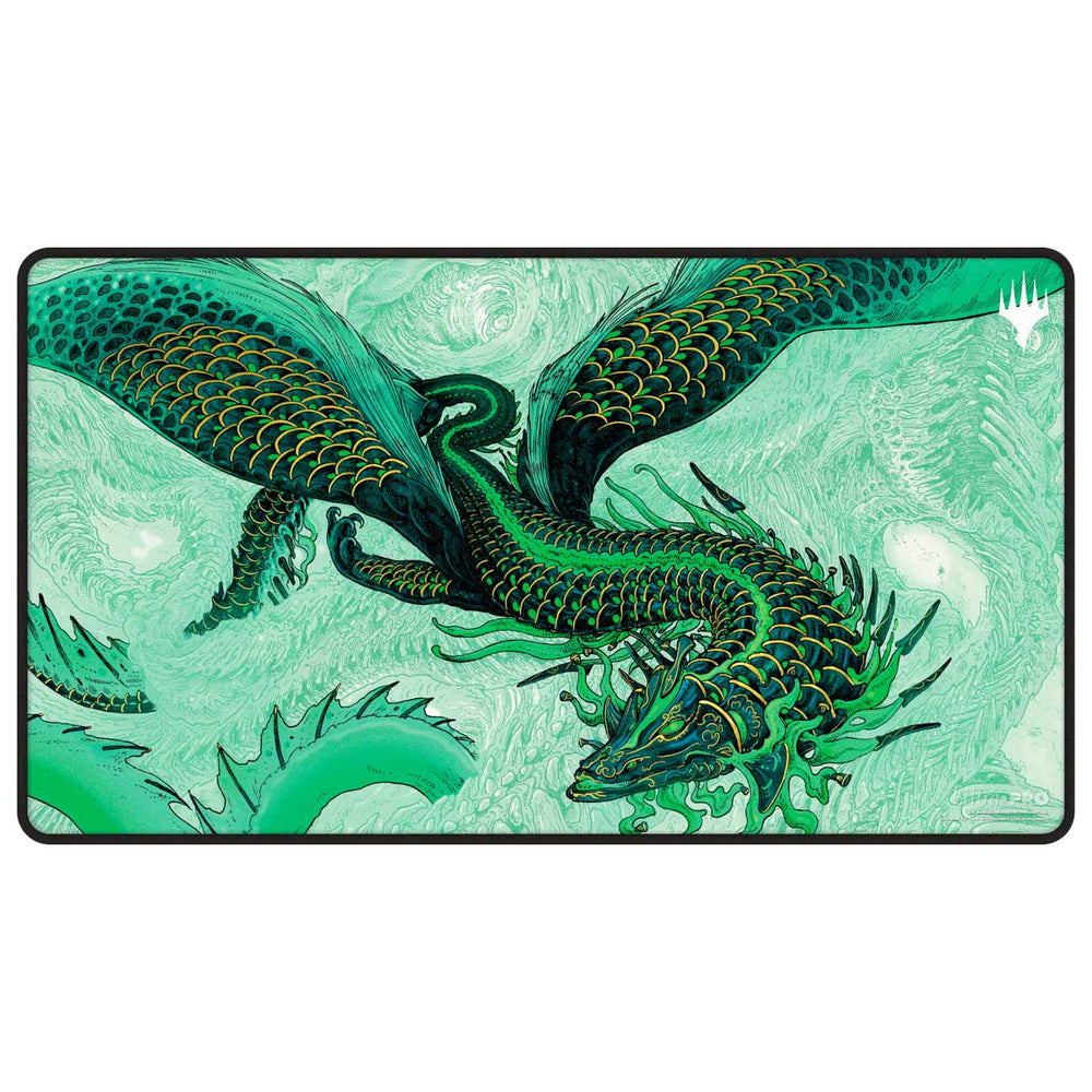 Playmat Magic the Gathering: Tarkir Dragonstorm Black Stitched