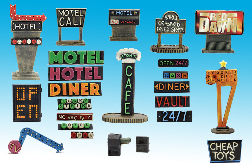 Mini Terrain Crooked: Modern Street Signs B