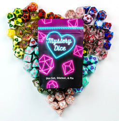 Dice 1985 Games: Premium Mystery Dice (1 Set Of Dice, 1 Pin, A Sticker)