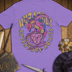T-Shirt Wizardly: Adventure Awaits Dragon D20 Premium