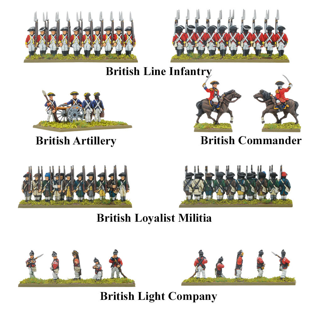 Black Powder Epic Battles: Revolution! British Army Brigade (15mm)