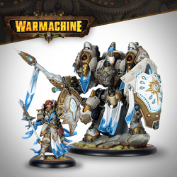 Warmachine: Mercenary Character Solo & Character Super-Heavy Warjack - Constance Blaize & Gallant