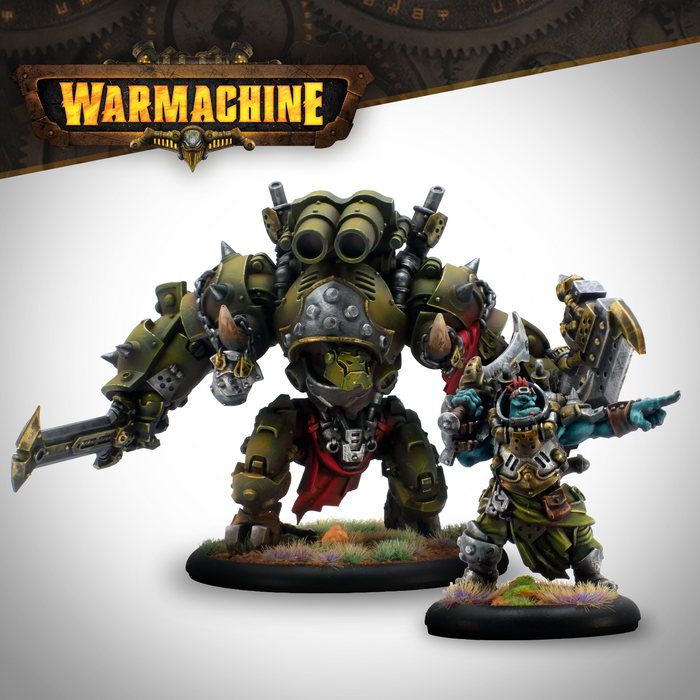 Warmachine: Southern Kriels Kithguard Solo & Super-Heavy Warjack - Journeyman & Ramhead
