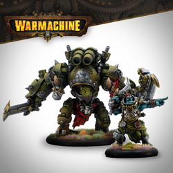 Warmachine: Southern Kriels Kithguard Solo & Super-Heavy Warjack - Journeyman & Ramhead