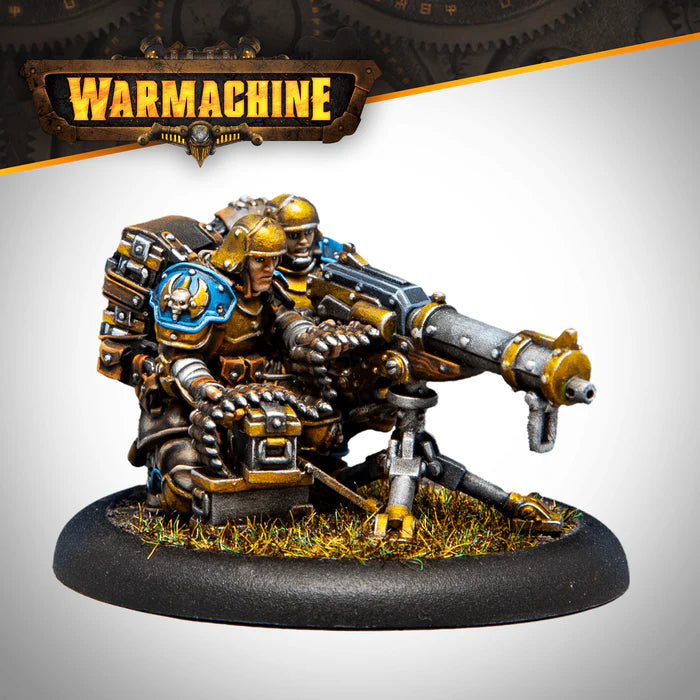 Warmachine: Cygnar Gravediggers Solo - Heavy Machinegun Crew