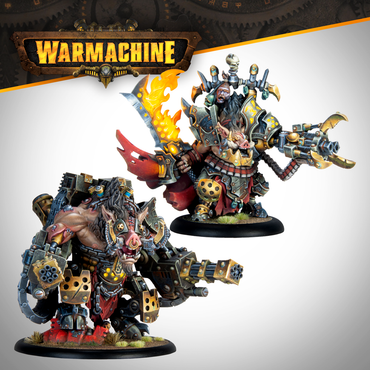Warmachine: Mercenary Solo & Super Heavy Warbeast - Emperor Carver Ultimus Esquire III & War Boar MMD47