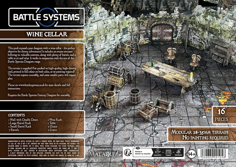 Terrain Battle Systems: Fantasy Dungeon Wine Cellar