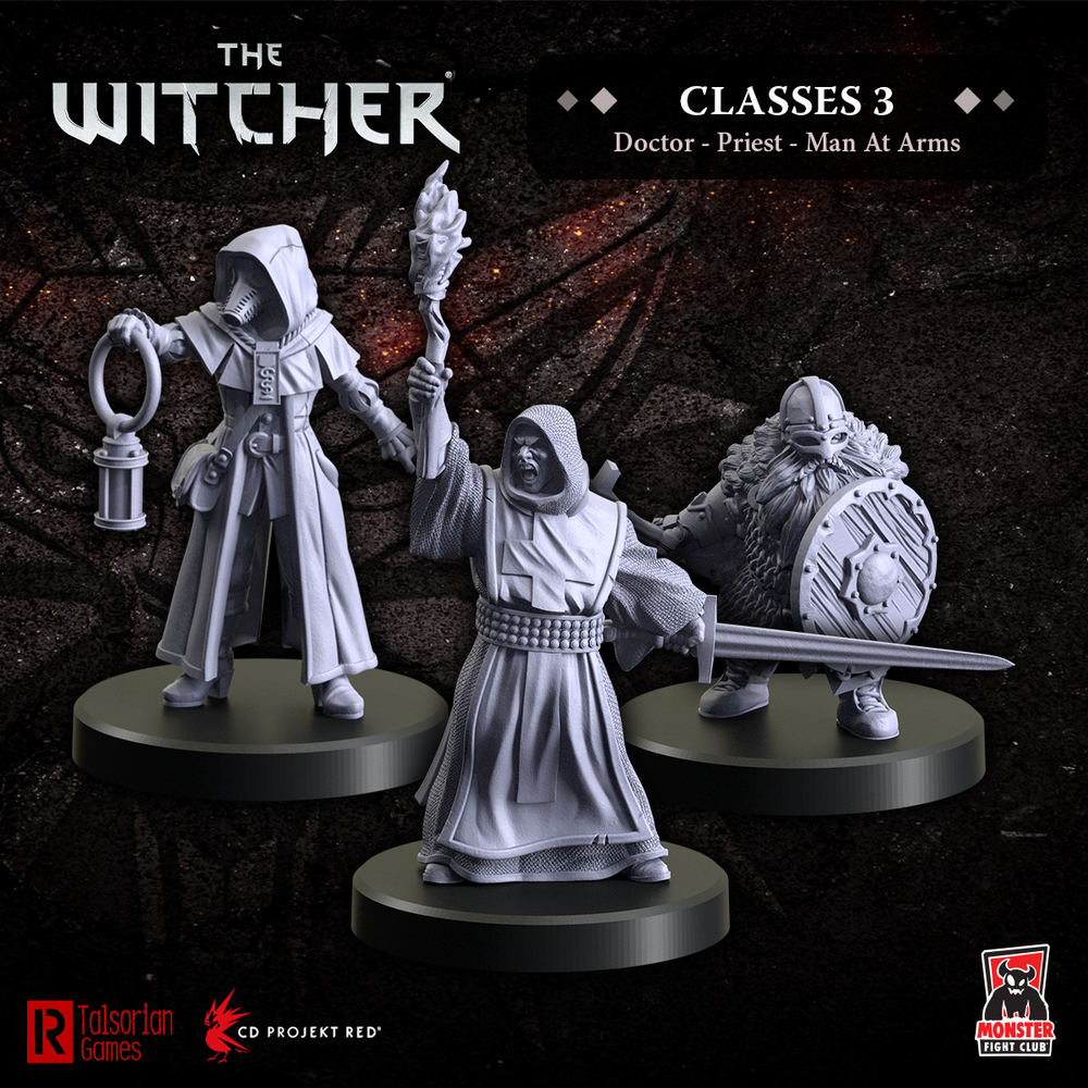 The Witcher RPG: Mini - Professions 3 - Doctor, Priest, Man-at-Arms