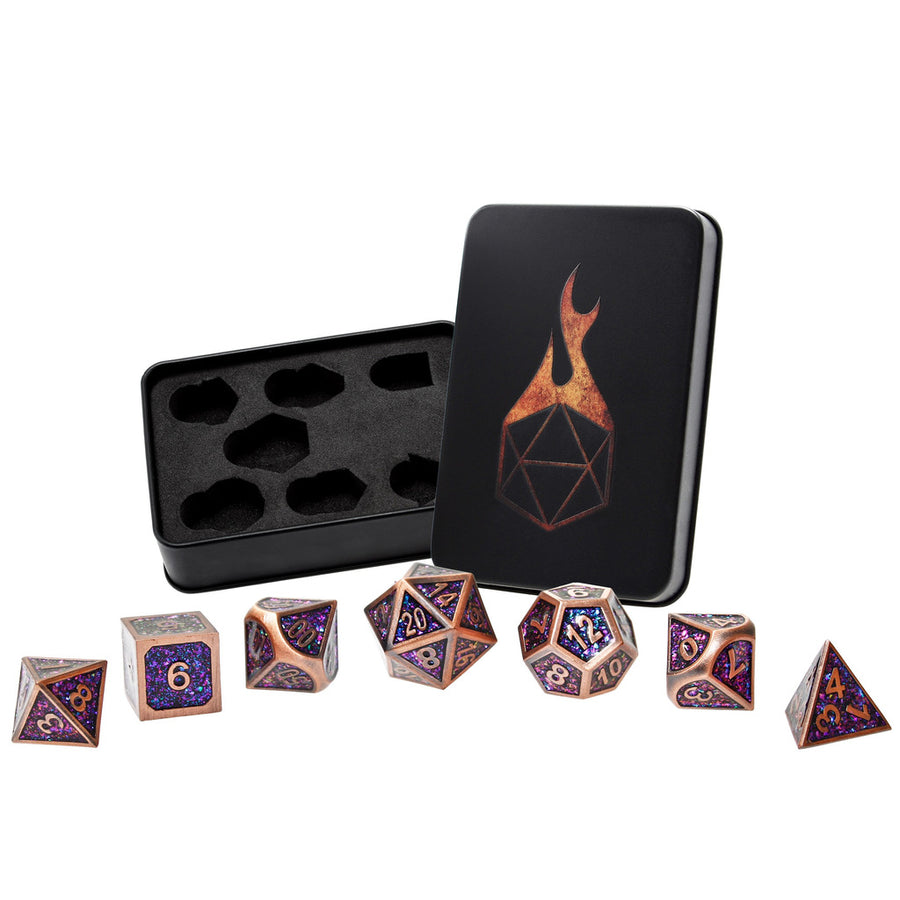 Dice Forged: Poly 7 set Framed
