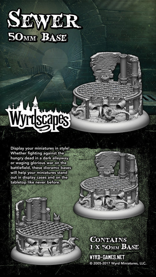 Mini Base Wyrdscape: Sewer 50mm