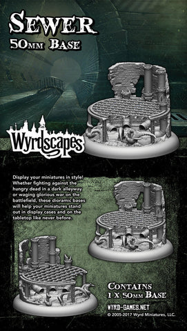 Mini Base Wyrdscape: Sewer 50mm
