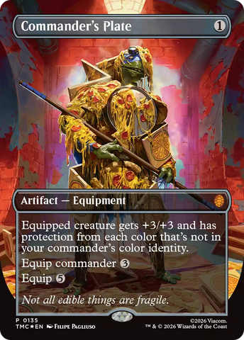 Commander's Plate (Borderless) [Teenage Mutant Ninja Turtles Commander]