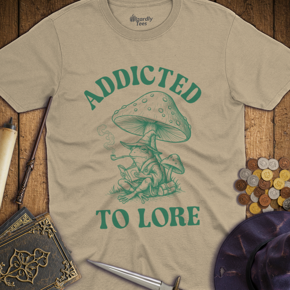 T-Shirt Wizardly: Addicted to Lore