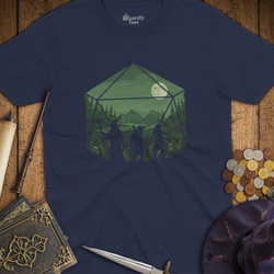 T-Shirt Wizardly: Adventure Party Green D20 Hexagon