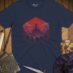 T-Shirt Wizardly: Adventure Party Red D20 Hexagon