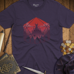 T-Shirt Wizardly: Adventure Party Red D20 Hexagon